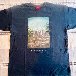 Dark Blue T-shirt of Los Angeles w/ Mountains -XL